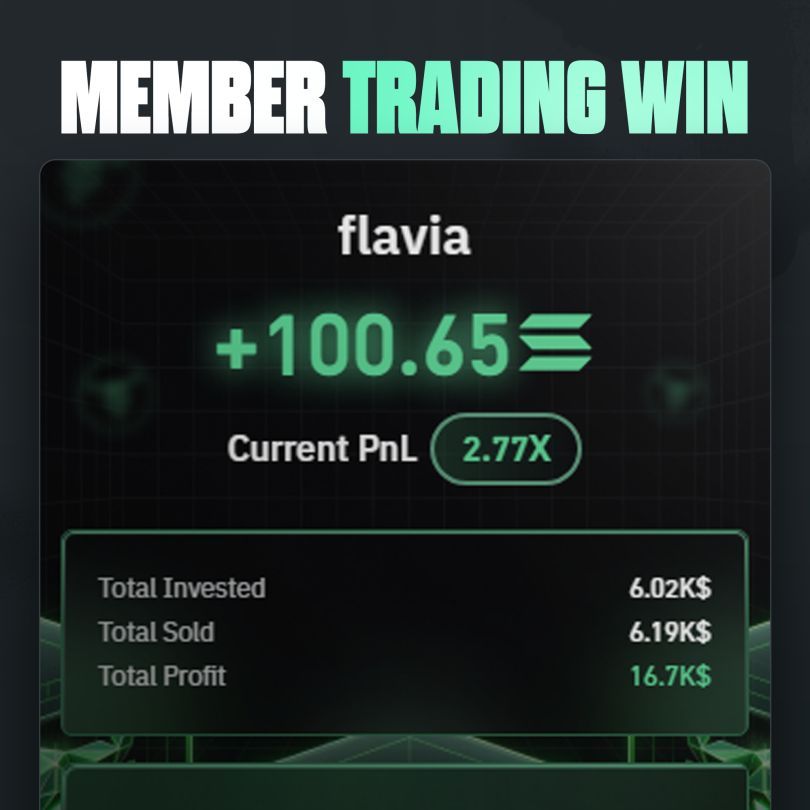 100 $SOL wins are nothing new around here. $FLAVIA call led to over $15,000 in profits being locked in. 

Sign up for your chance to join the best 

trading.ahiddensociety.com 🥇