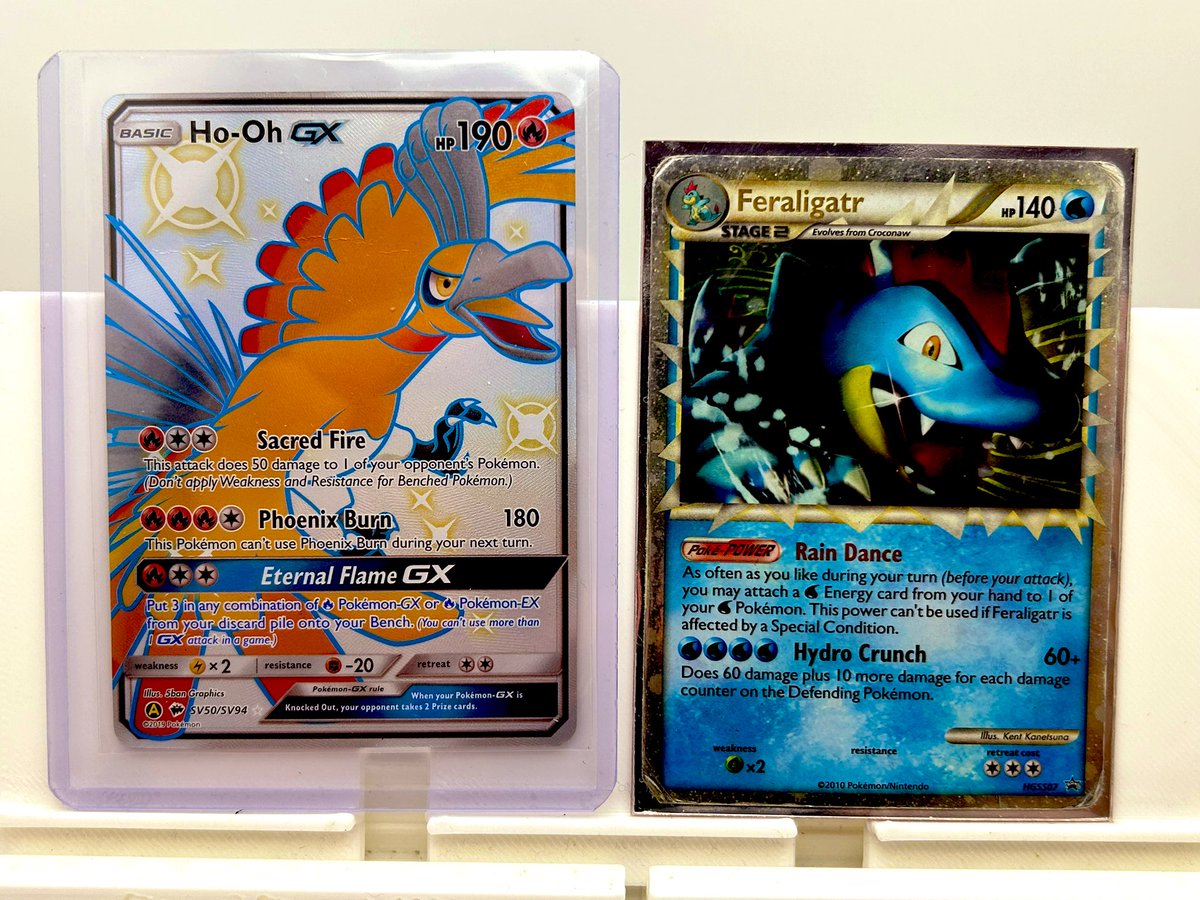cardguymike1's tweet photo. #CGMPOKESTACKS ($5bmwt $1 pwe)
Ho-oh GX LP $14
Feraligatr DMG $5 https://t.co/qvnNbavrop