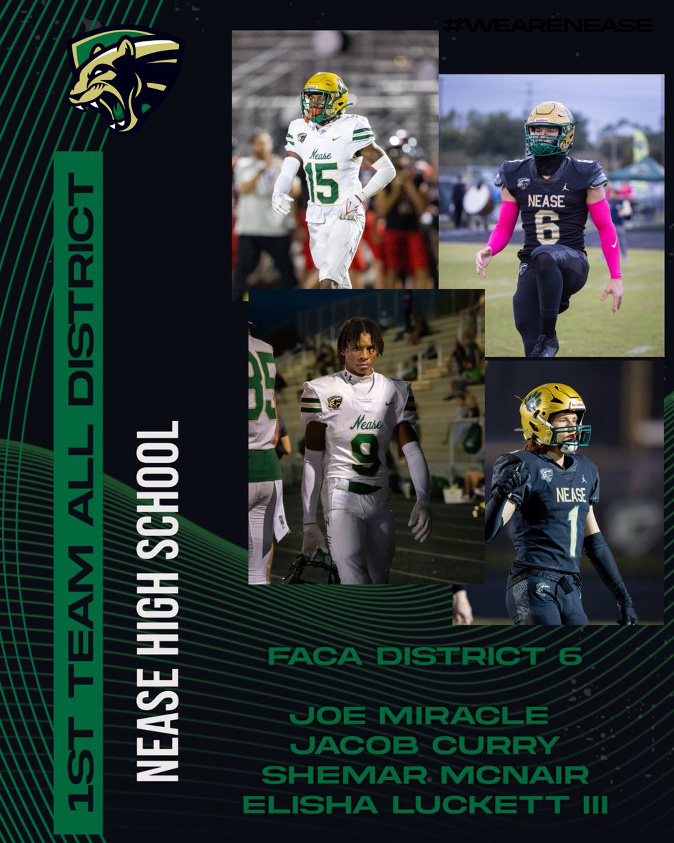 FACA District 6 All-District Defense 

#NEASE