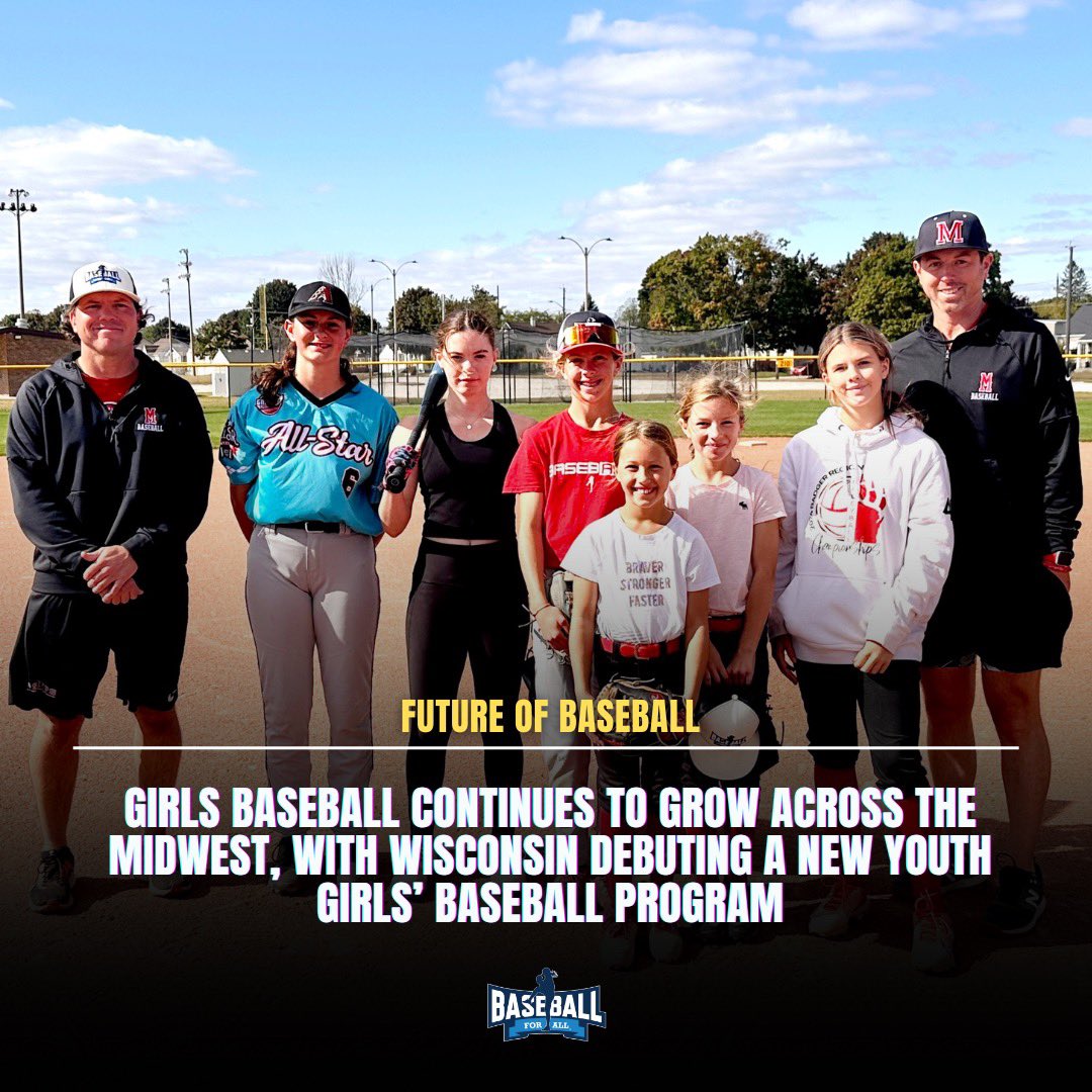 THE GAME CONTINUES TO GROW IN THE MIDWEST 📈💪 #futureofbaseball 

This fall, a new girls’ baseball program started in WI — another mark of a growing girls’ baseball movement in the Midwest with teams and programs now operating in MN, IA &amp; IL.

Read more: instagram.com/p/DBxIkhlSKH2/…