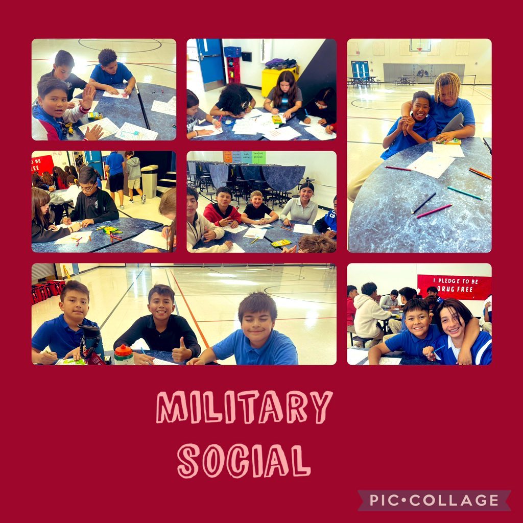 MamaEstrellaR's tweet photo. Military Social with @RLeyva_JDS and CIS! The students enjoyed hanging out with friends! 🍭 @JDrugan_K8 @CISElPaso @SocorroISD #dragonlegacy🐉 https://t.co/MEydxKJ3Tr