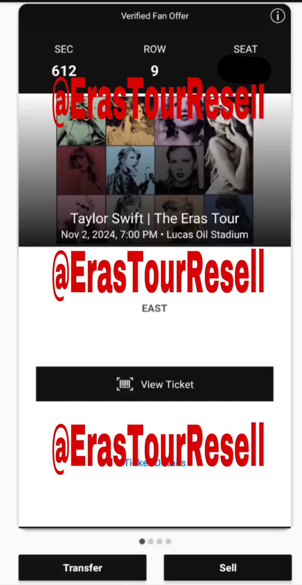 Eras Tour Resell tweet media