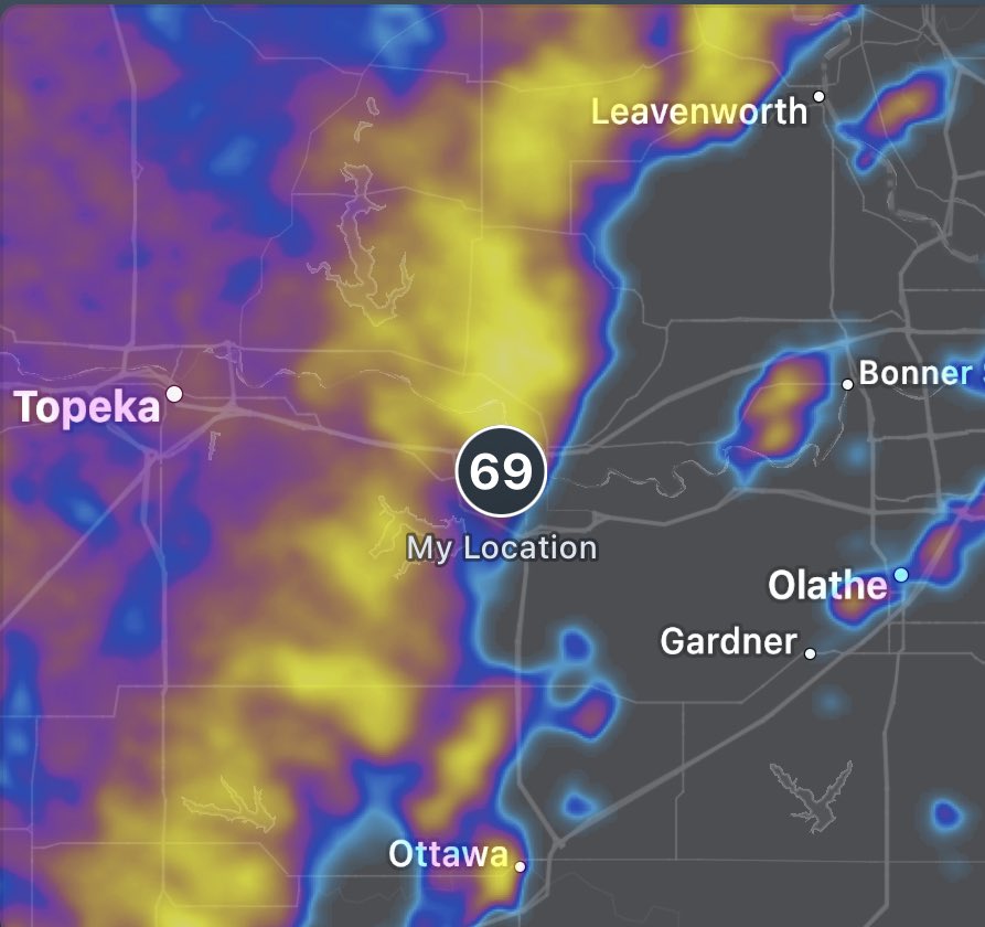 Everything’s cool. I love storms.