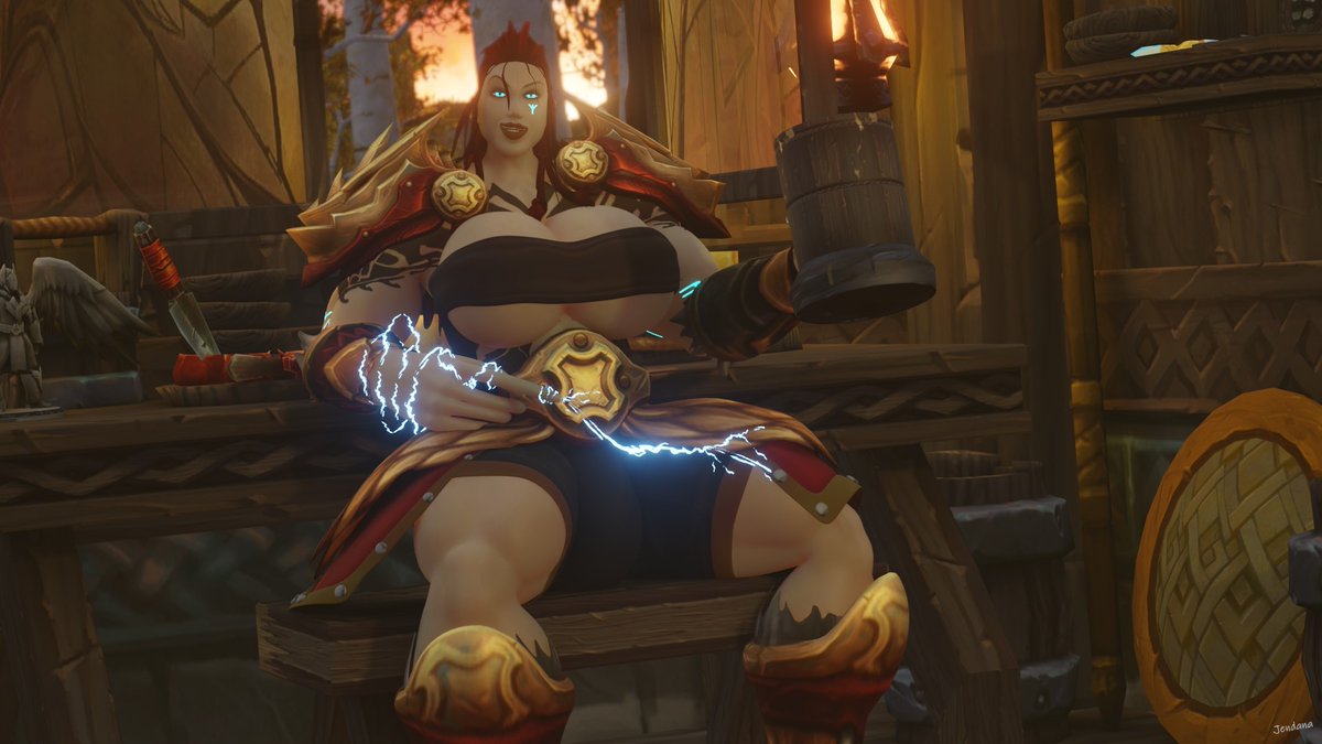 ° ° A Vrykul's Peace ° °

' ..Few things are finer to Sjofn of Clan Thrumurskall than a bit of privacy, and a tankard of Thrumurheim mead. After a day of battle, glory and stormy weather, she settles in for a cozy night..! '
-
Commission for: <a href="/SjofnAndCo/">Sjofn Thrumurskall</a> 💫