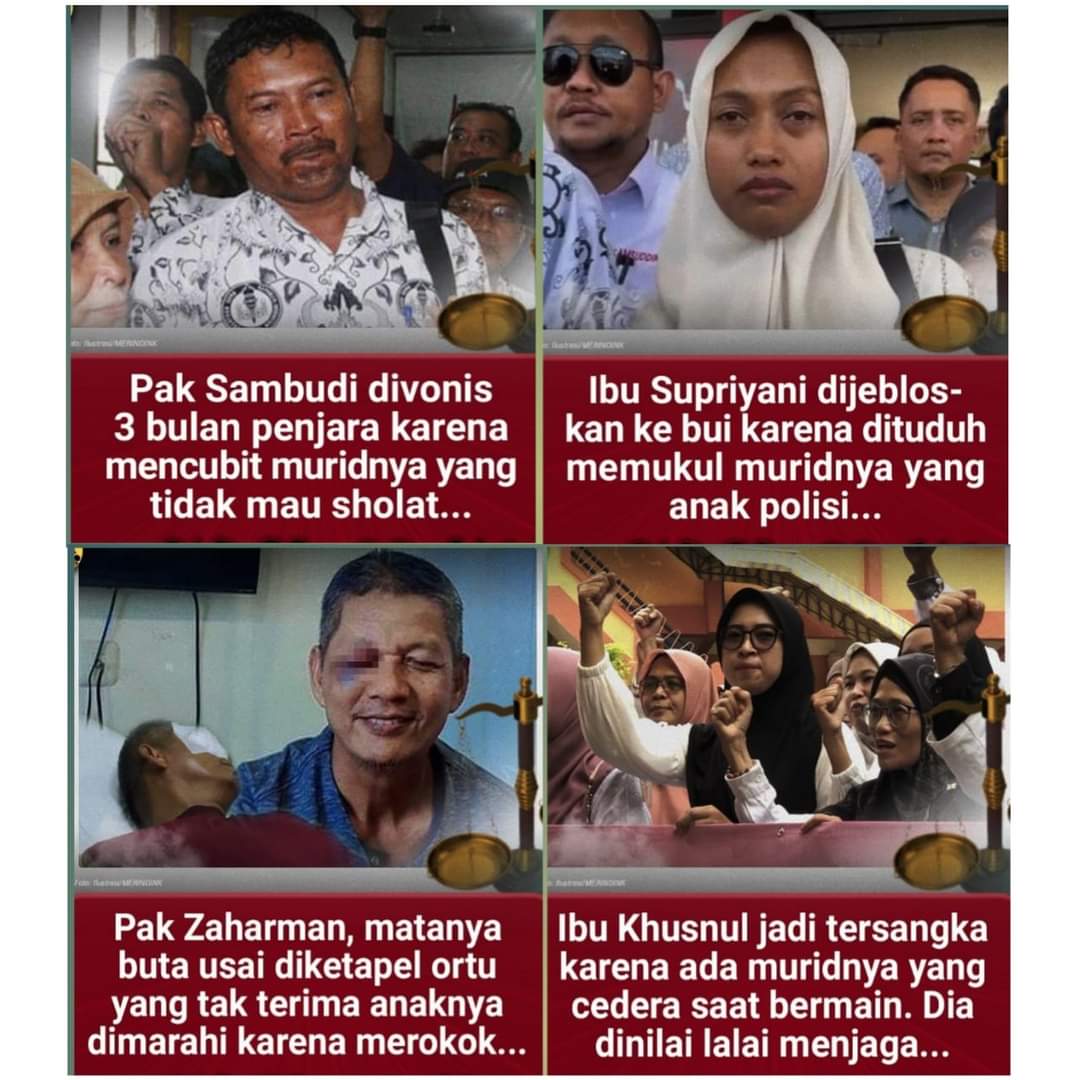 "Kasihan Bapak &amp; Ibu Guru zaman sekarang ya..!"

#Ngik