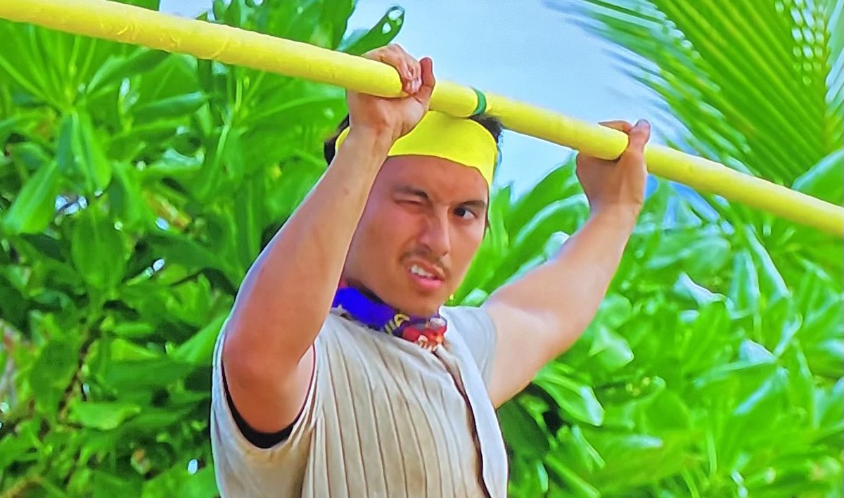Maybe if he kept two eyes on the ball… #Survivor