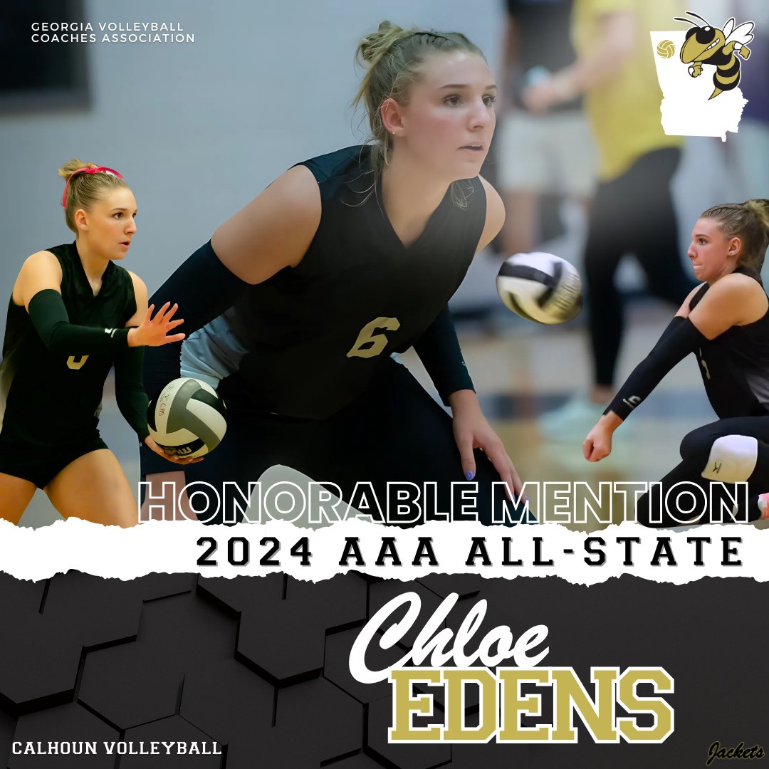 🏐 2024 AAA Volleyball All-State Honors! #GVCA Big congrats to Gracison Saylors ('26), Co-Player of the Year, and Chloe Edens, Honorable Mention! 🐝

Catch our Lady Jackets in the State Finals this Saturday (11/2) at Lakepoint, 2:30 PM vs Jefferson! #ProudToBeAYellowJacket 🐝