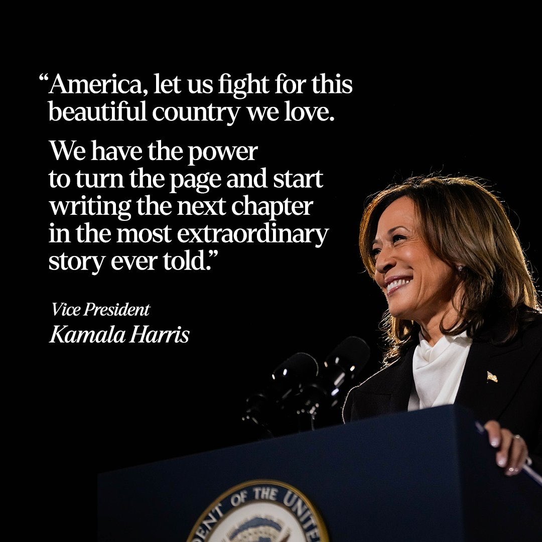 Let’s turn the page America! #HarrisSurge