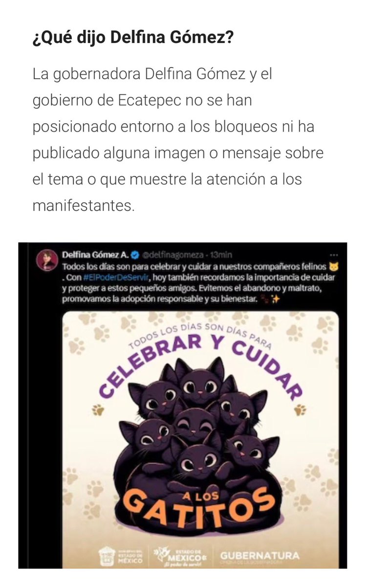 c_vigila's tweet photo. Y sobre los bloqueos en #Ecatepec que dijo la Gobernadora ???  … cuiden a sus gatitos 😂😂😂😂😂😂 https://t.co/cZjXvzOuCa