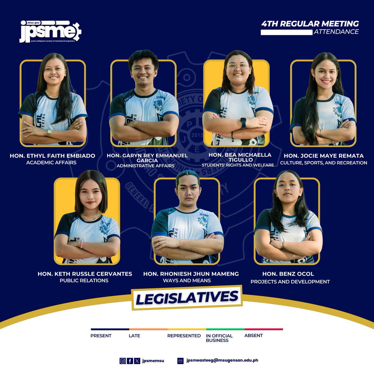 JPSMEMSU's tweet photo. 𝗢𝗰𝘁𝗼𝗯𝗲𝗿 𝟯𝟬, 𝟮𝟬𝟮𝟰 | 𝟰𝘁𝗵 𝗥𝗲𝗴𝘂𝗹𝗮𝗿 𝗠𝗲𝗲𝘁𝗶𝗻𝗴
The key agenda items included the adoption and approval of the Internal Rules of Procedure (IRP) through a proposed resolution . Officers also presented committee reports and updates on various upcoming events. https://t.co/ek2p4YFEx2