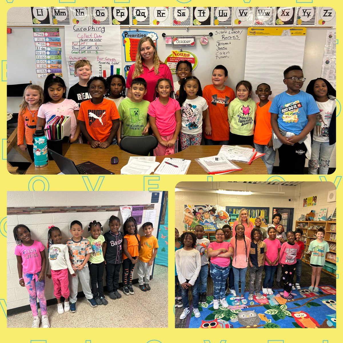 OrrsElementary's tweet photo. Today was an #extraORRdinary NEON day to celebrate #RedRibbonWeek!! 🥰🥳🤩 ✈️💛💙 https://t.co/wEmGApFvbe