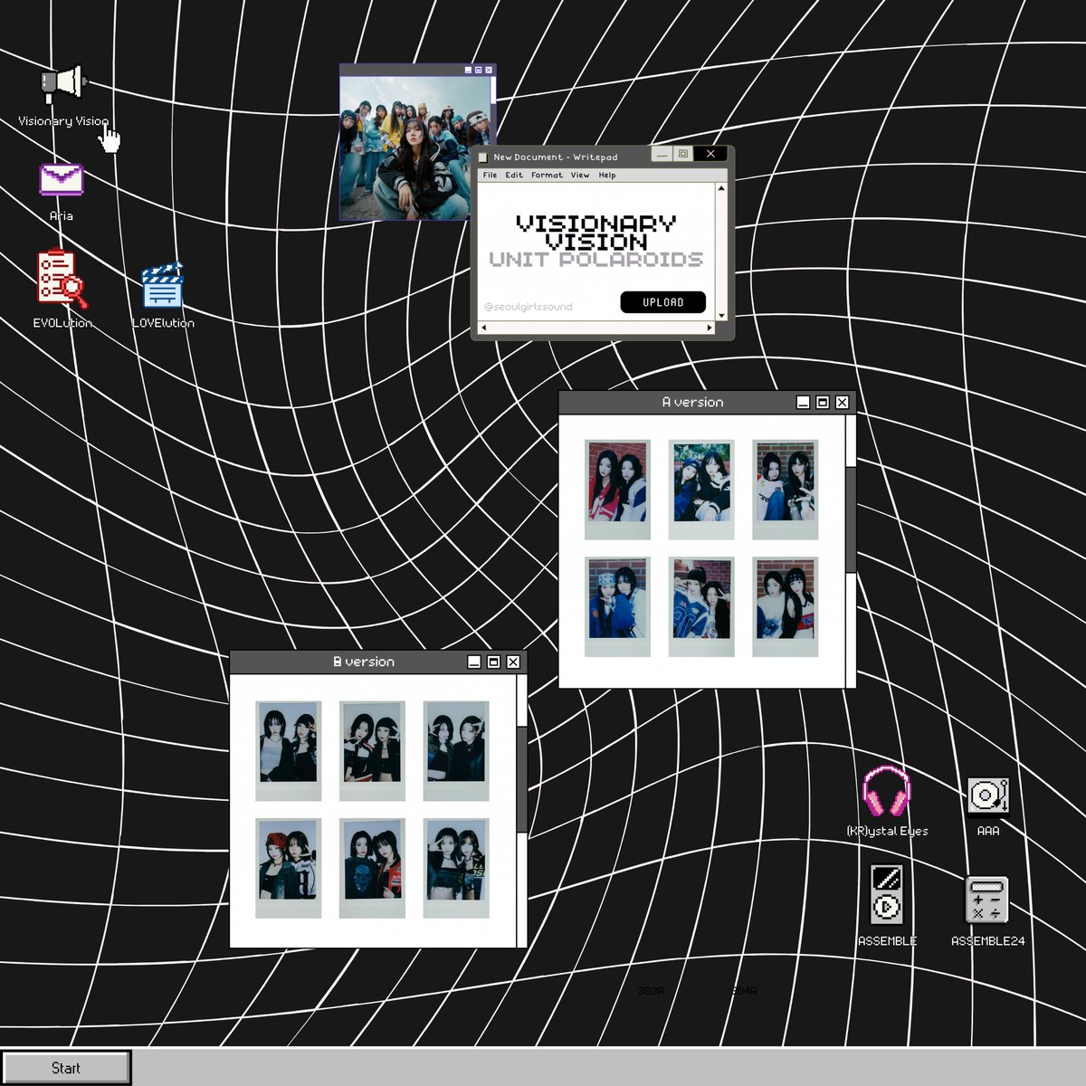 tripleS visionary vision performante unit polaroid photocard