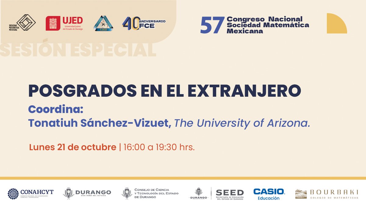 Soc. Matemática Mex. tweet media