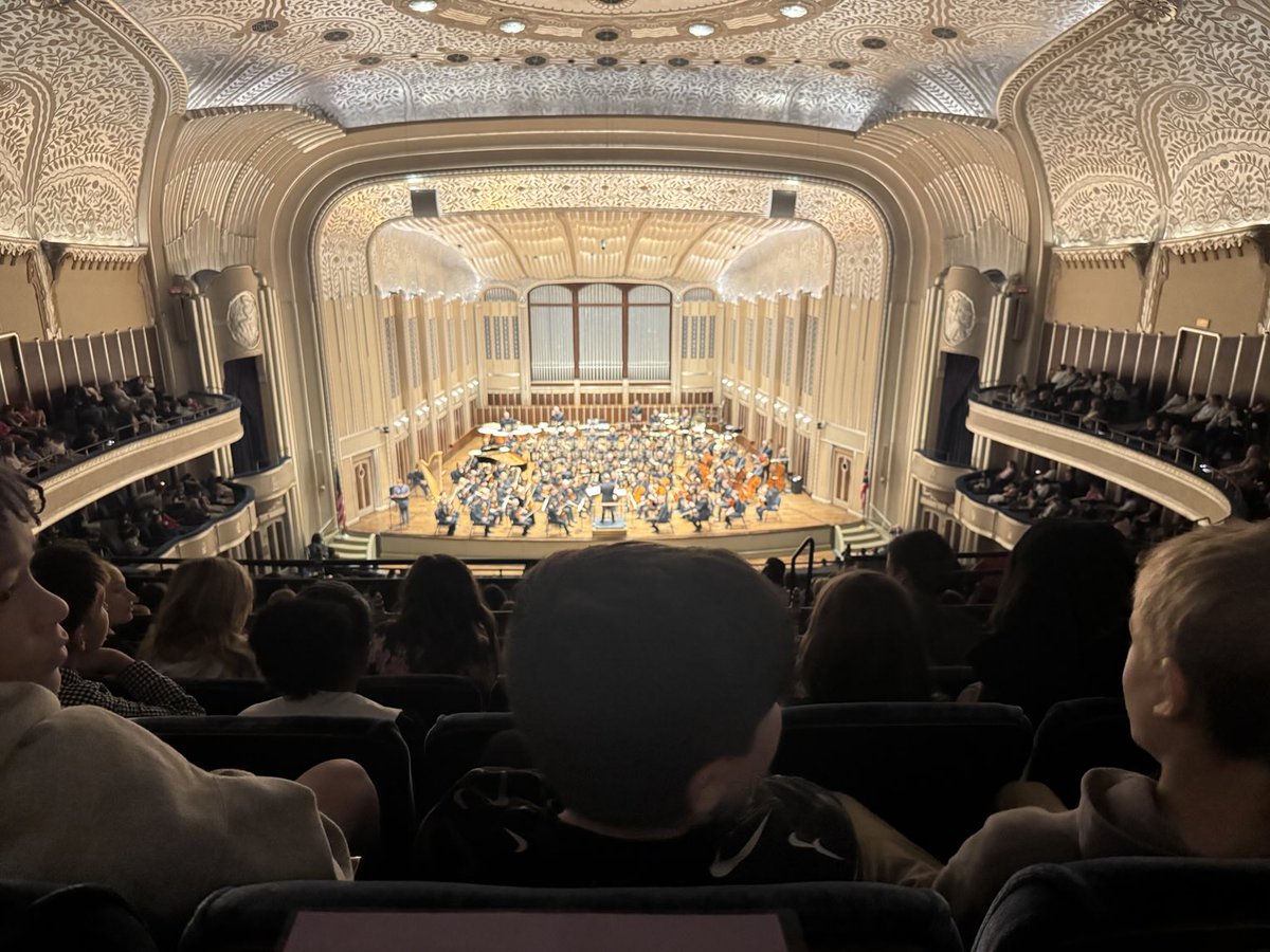 Our 5th graders were treated to a spectacular performance of the Cleveland Orchestra in the gorgeous Severance Hall! What perfect seats!! #clevelandorchestra #musicalgoals ⁦<a href="/WES_GrantElem/">Grant Elementary</a>⁩