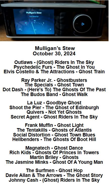 Mulligan's Stew (@mulliganradio) on Twitter photo Thanks for listening and Happy Halloween!
The show will replay on Friday at 1 pm Eastern on suburbsradio.com.
The show will also be available on Mixcloud at mixcloud.com/RtSRadio/
<a href="/MulliganRadio/">Mulligan's Stew</a> <a href="/SuburbsRadio/">Rockin' the Suburbs Radio</a> Thanks for listening and Happy Halloween!
The show will replay on Friday at 1 pm Eastern on suburbsradio.com.
The show will also be available on Mixcloud at mixcloud.com/RtSRadio/
<a href="/MulliganRadio/">Mulligan's Stew</a> <a href="/SuburbsRadio/">Rockin' the Suburbs Radio</a>