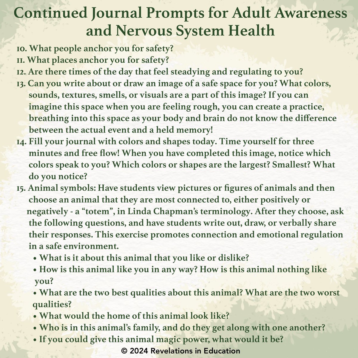 desautels_phd's tweet image. How have I been caring for myself? What shifts do I want to create for my nervous system and for my students? How am I checking in? What am I noticing?

#educators #educatorresources #reflection #nervoussystemhealing #nervoussystemregulation