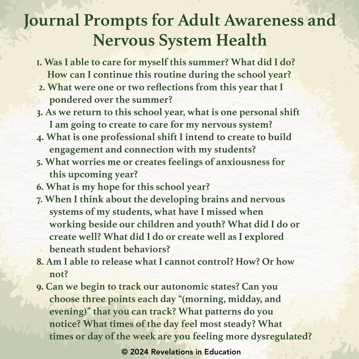 desautels_phd's tweet image. How have I been caring for myself? What shifts do I want to create for my nervous system and for my students? How am I checking in? What am I noticing?

#educators #educatorresources #reflection #nervoussystemhealing #nervoussystemregulation