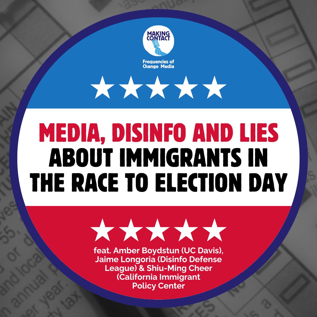 NEW EP 🎙 We’re in the homestretch to Election Day 2024, but voters are also getting exposed to false information. Today, we dig into election misinformation and disinformation, and why so much of it is targeting immigrants this year.

Listen now 🎧 focmedia.org/2024/10/media-…