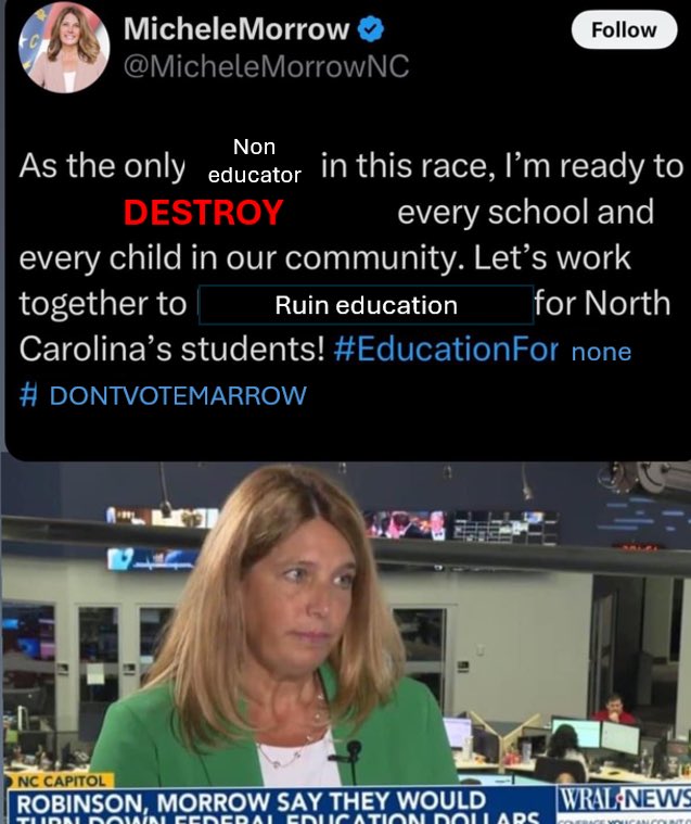 2Poole2's tweet photo. @MicheleMorrowNC I fixed it for you https://t.co/vbuYeD20M6