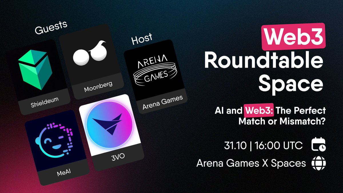vs1_finance's tweet photo. Is AI the game-changer Web3 needs? 🤖

Join us for a deep dive with top minds from @meai_app, @moonberg, @Shieldeum, and @3vo_me to explore whether AI and Web3 are the perfect match—or a mismatch!

🔔Set your reminder: https://t.co/6xa0BjvY0F

🗓 31.10, 4 PM UTC https://t.co/LXzRtylwCi