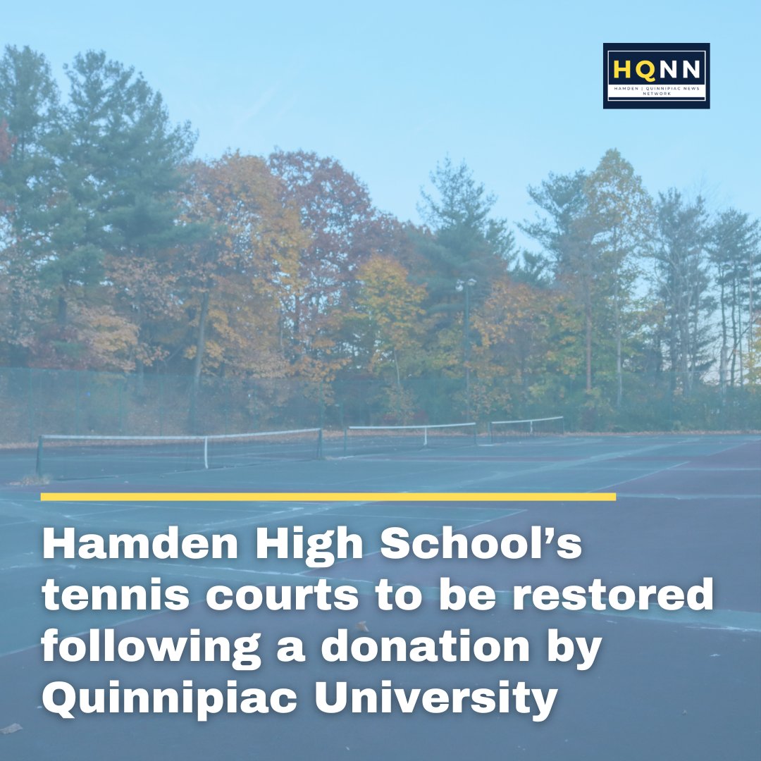 The tennis courts at Hamden High School are set to be restored following a $152,000 donation from Quinnipiac University. 

Link in bio for full story by Matt Sewall and Amanda Morris.