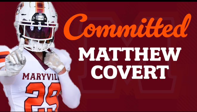 Matthew Covert (@matthewcovert3) on Twitter photo I am excited to announce my commitment to <a href="/MCScotsFootball/">Maryville College Football</a>. Thank you <a href="/QBCoachFox/">Ben Fox</a> for the opportunity to become a Scot! <a href="/MHSRebelsFB/">Maryville Rebels Football</a> <a href="/kennycobble42/">Kenny Cobble</a> <a href="/CoachCrews_MHS/">Dakota Crews</a> <a href="/Dhunt1414/">Derek Hunt</a> I am excited to announce my commitment to <a href="/MCScotsFootball/">Maryville College Football</a>. Thank you <a href="/QBCoachFox/">Ben Fox</a> for the opportunity to become a Scot! <a href="/MHSRebelsFB/">Maryville Rebels Football</a> <a href="/kennycobble42/">Kenny Cobble</a> <a href="/CoachCrews_MHS/">Dakota Crews</a> <a href="/Dhunt1414/">Derek Hunt</a>