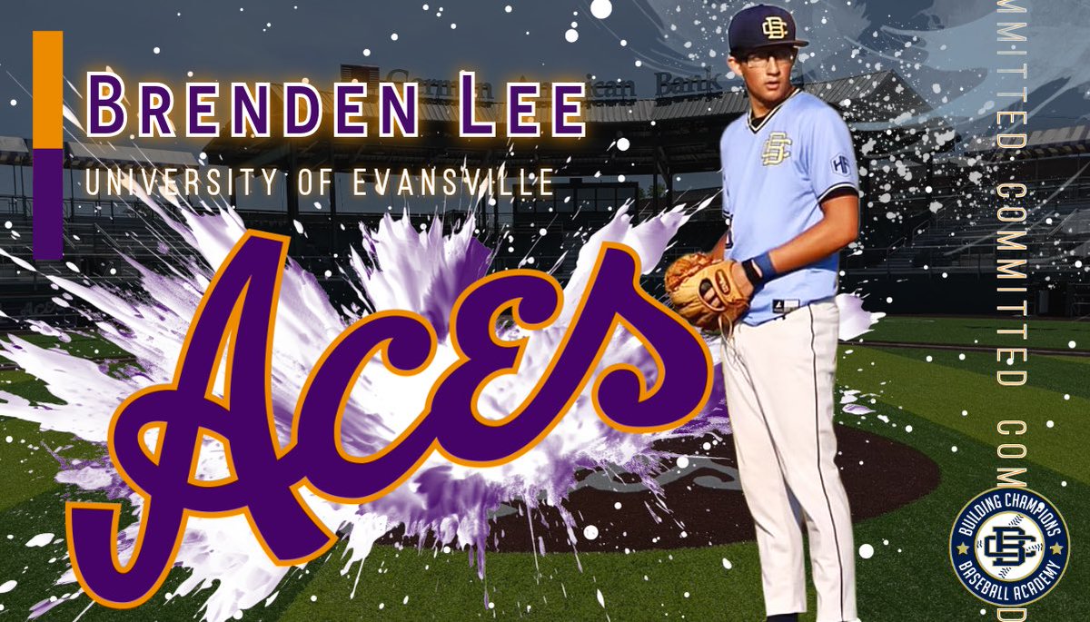 Congratulations to <a href="/BrendenLee2025/">Brenden</a> on his commitment to <a href="/UEAthleticsBASE/">Evansville Purple Aces Baseball</a>. Absolutely electric arm that has a ton of upside on the mound. Great kid that works incredibly hard in the classroom as well. #Committed #BCbaseball <a href="/PrepBaseballKS/">Prep Baseball Kansas</a> <a href="/Drew_Olla/">Andrew Olla</a>