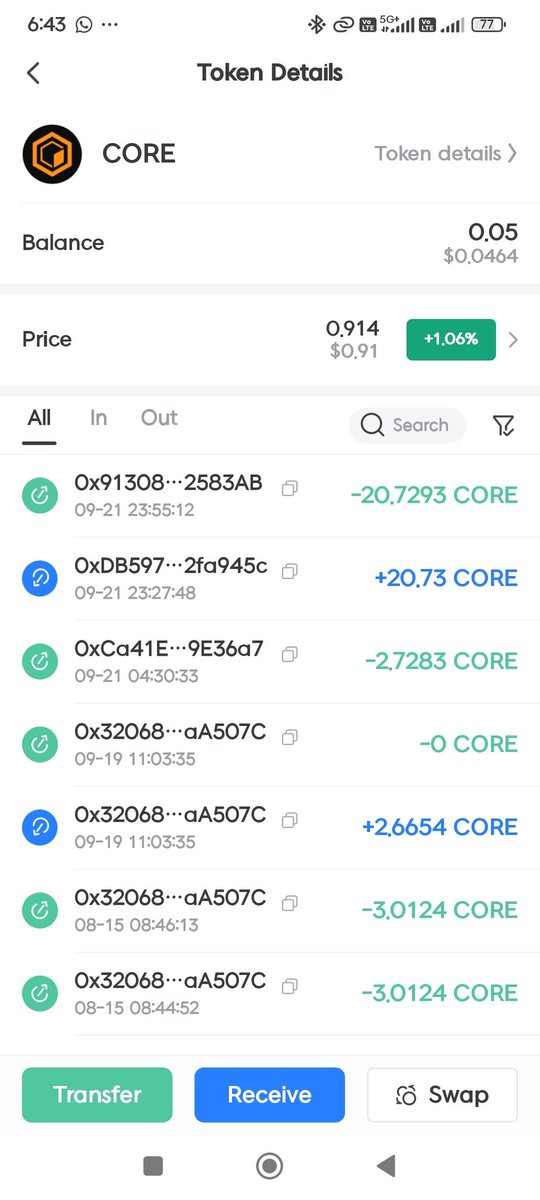vk8460565's tweet photo. @corevarious My Withdrawal Done But not credited in My Token Poket wallet what I do https://t.co/vbcdXY9vtm