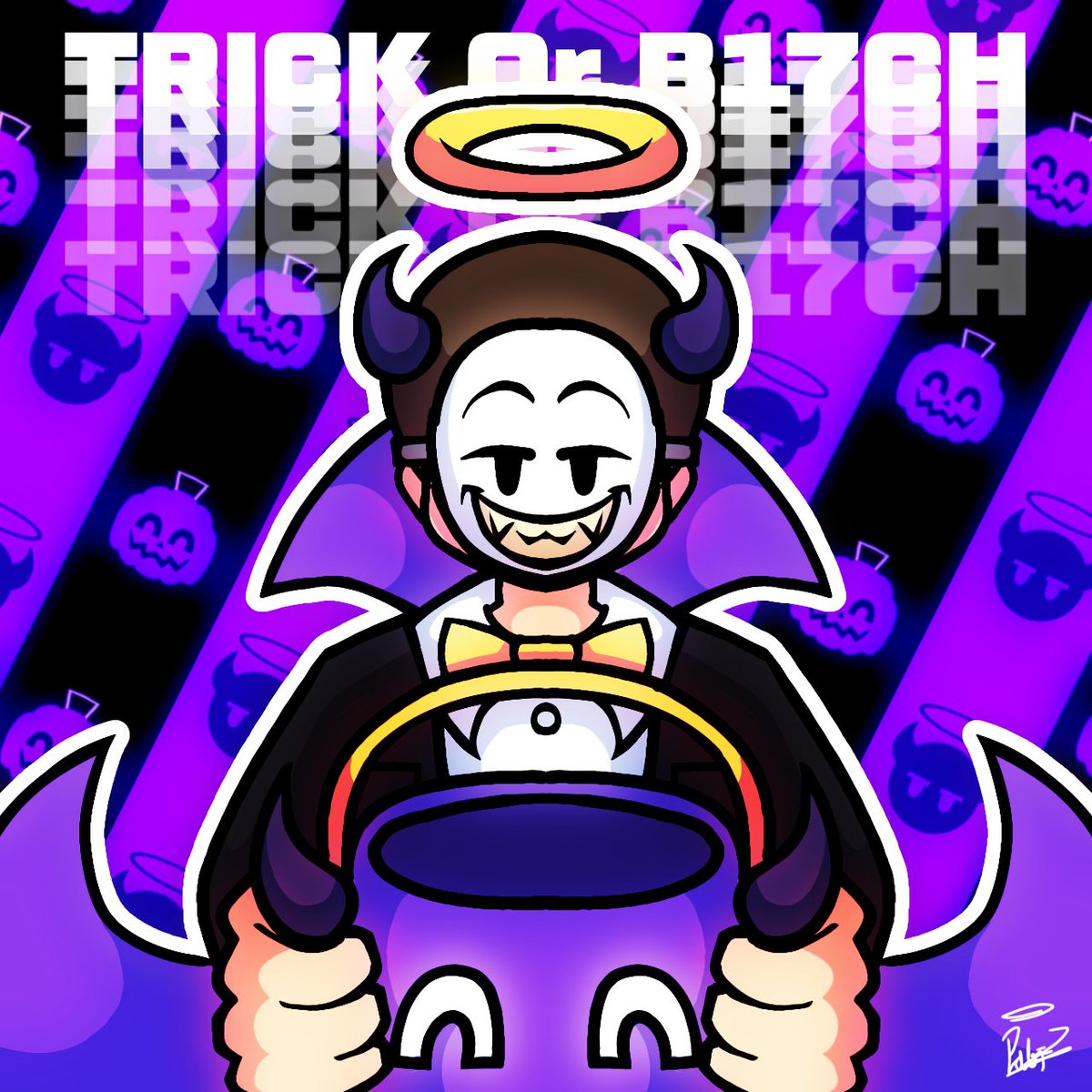 Vs_ThaSup's tweet photo. HAPPY THALLOWEEN 😈😇🎃 #thasup #Halloween #FridayNightFunkin #FNF #VsThasup  #Thalloween https://t.co/EOWQP8mc2x