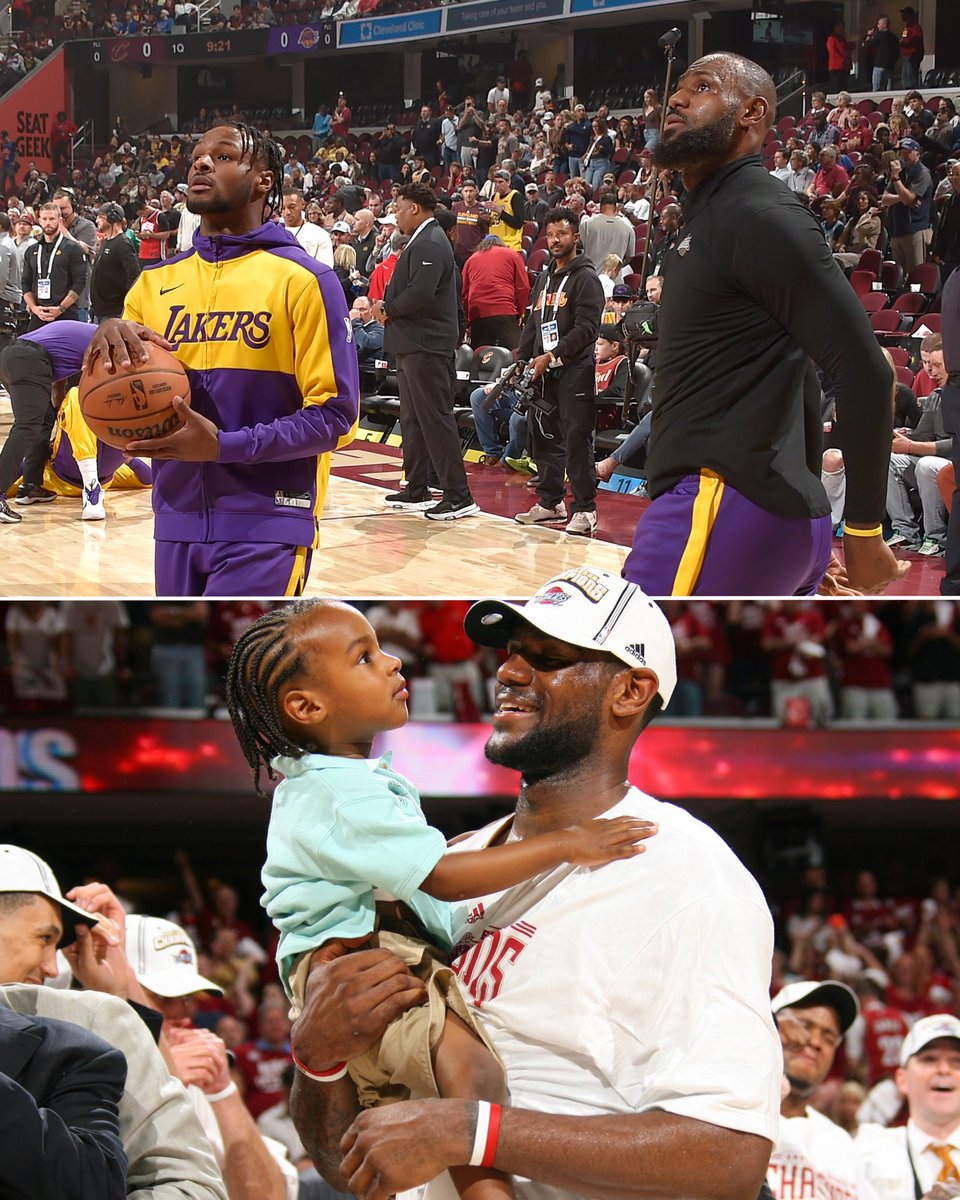 #Cavs RUIN LeBron and Bronny’s homecoming party 😮‍💨

Donovan Mitchell goes off for 24 points while Jarrett Allen drops 20 and 17 on AD😤

FINAL: Cavs 134-110 Lakers 

📸: The Sporting News