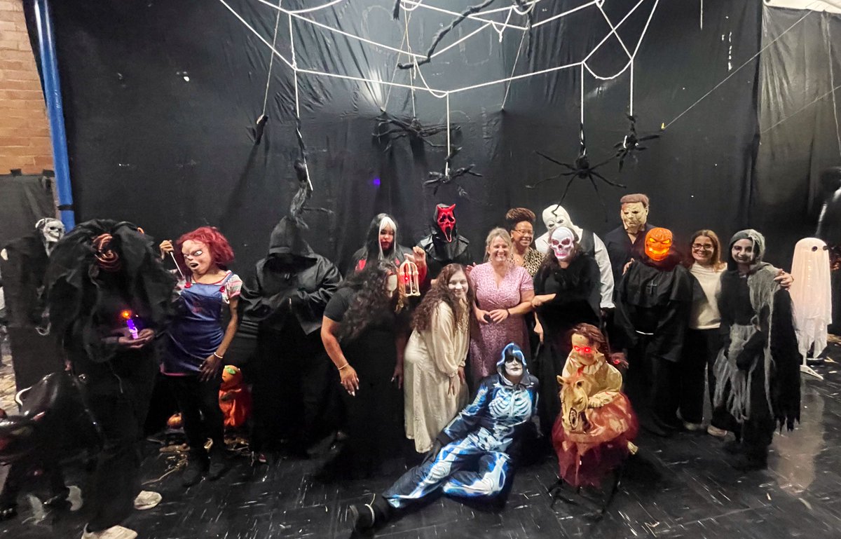 PS72X's tweet photo. Our @DFOYinc Haunted House was a huge SCARE tonight!!! A packed night w/ lines from ☀️ to 🌖! Thanks to all the families that came out to support and a HUGE 📢shout out📢to the DFOY staff for making tonight a great success!! 👻 💀🎃 @Principal72x @MsBrugman @D8Connect @jen_joynt https://t.co/fpsoThXMcS