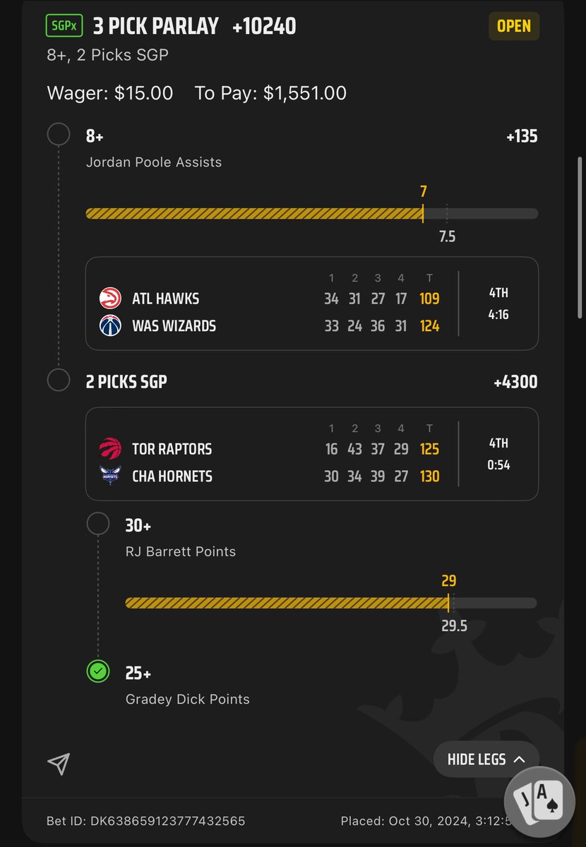 DK doesn’t want to pay out 🤣🤣

Grade the slip <a href="/DKSportsbook/">DraftKings Sportsbook</a> 

Retweet for a giveaway 😘😎