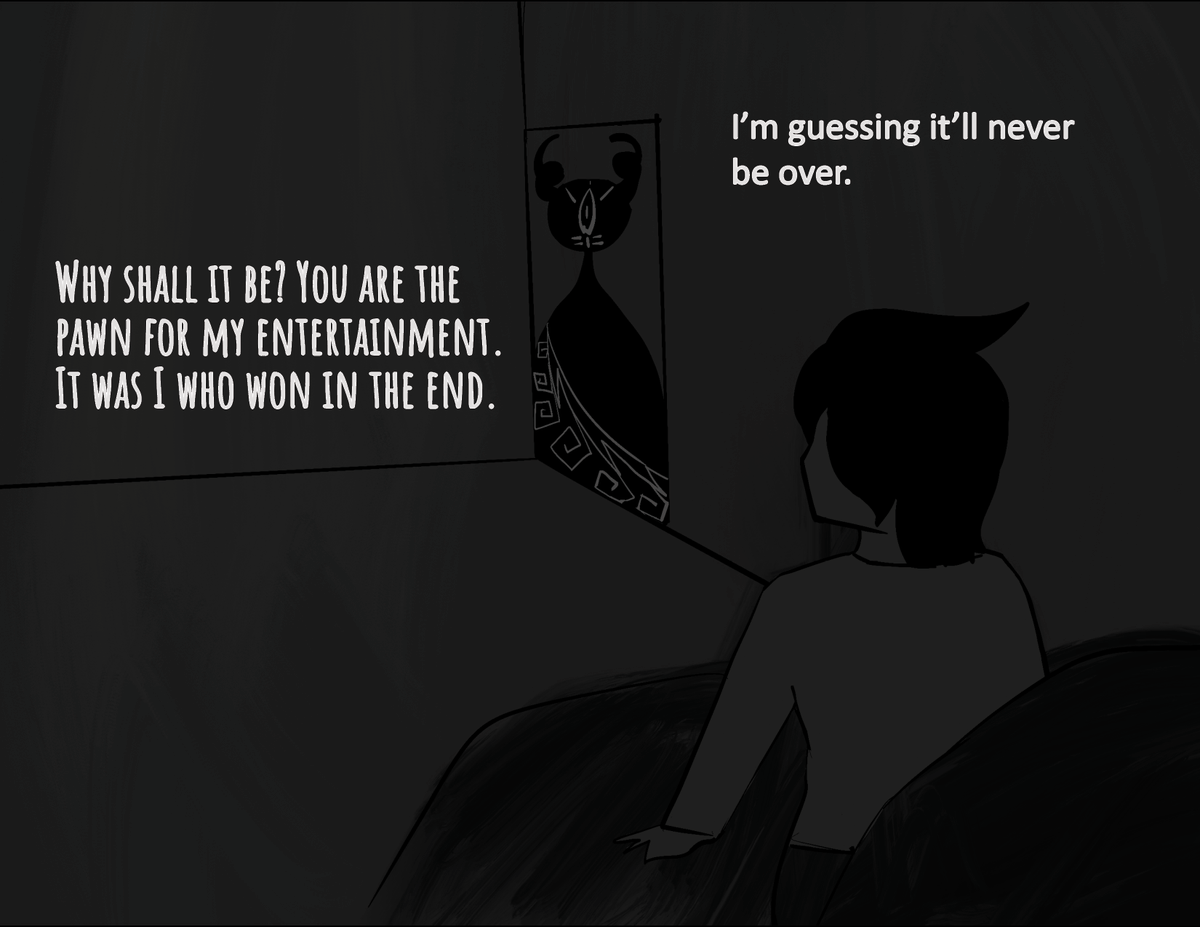 Benevir1's tweet photo. Survive the Final Night: Bedroom

Special thanks to 
@iRamenGuy
@TacoDGuisao
@Sailor_Yon
@ChernoKrys0912

I would have strayed off this path days ago if it weren't for your support. 

#inktober2024 #Inktober https://t.co/vJuSNh0mfY