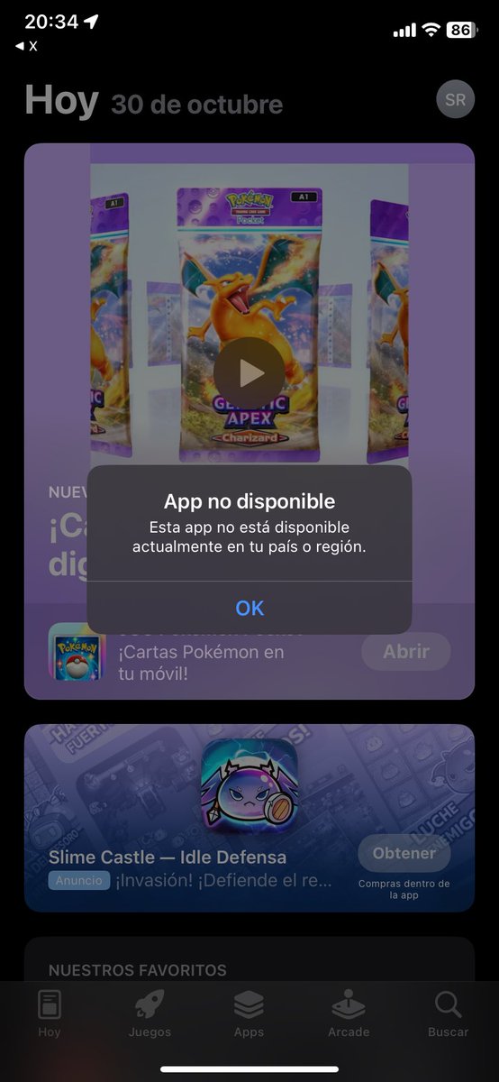 Sanrivas's tweet photo. @NintendoLatam No disponible https://t.co/7UB6FoXy00