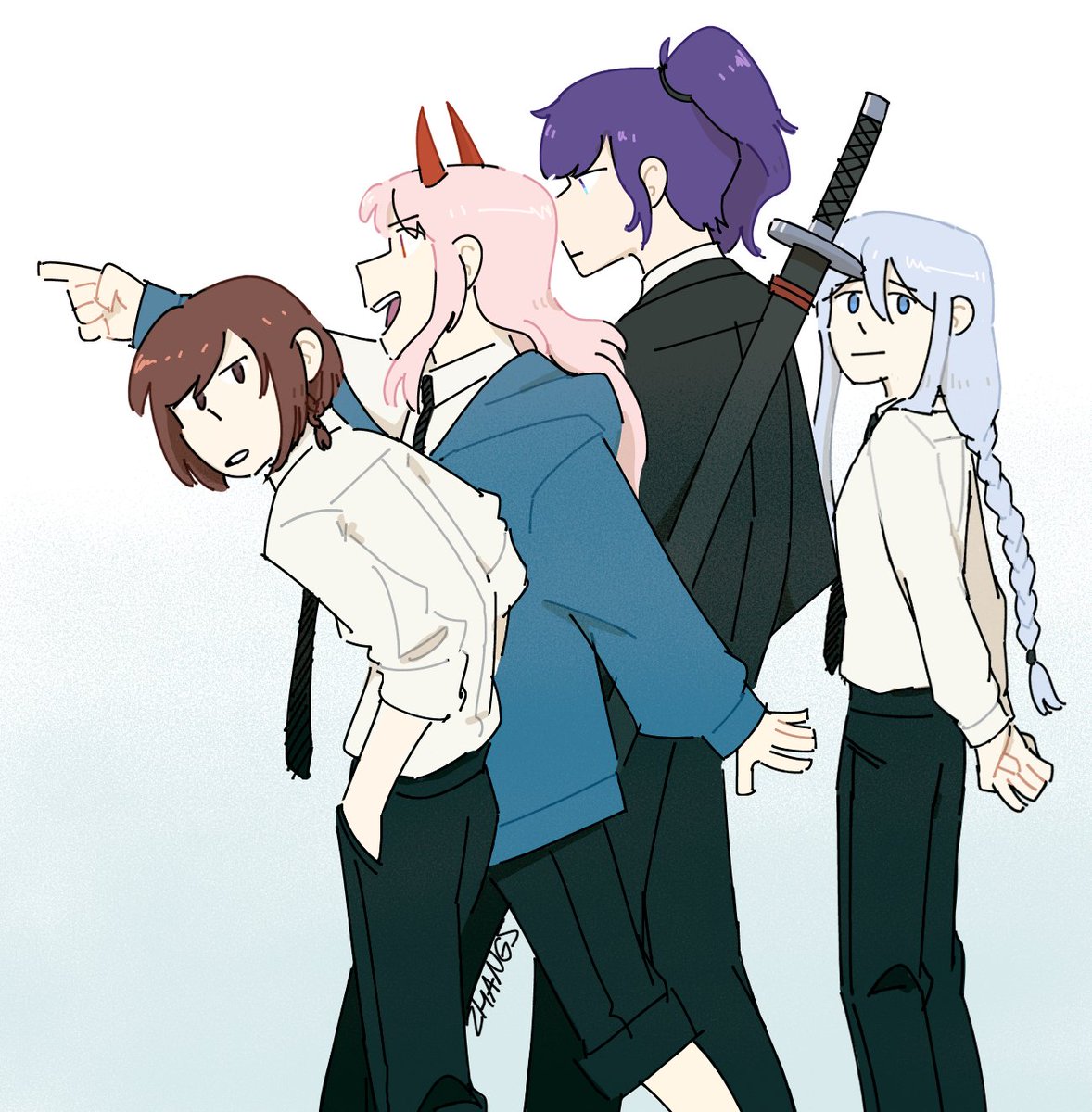 zhangsify's tweet image. happy halloween! 25ji in yet another silly crossover
#prsk_FA