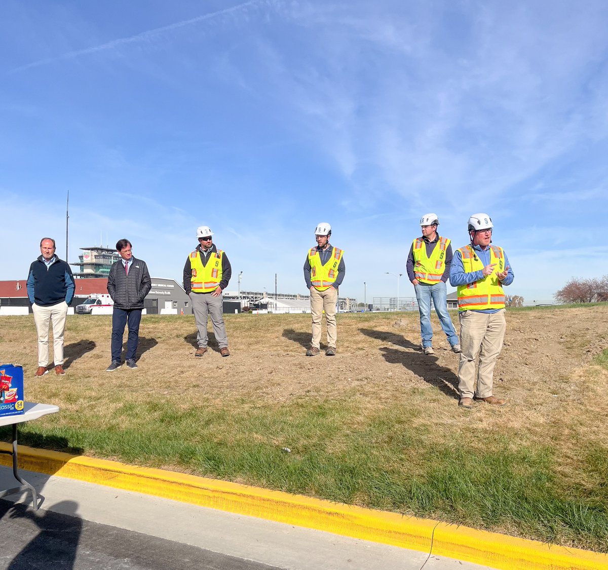 ShielSextonCo's tweet photo. Kudos to all of our trade partners for keeping safety at the forefront during the full-scale renovation of the @IMSMuseum.  

A special thank you to @IMS President Doug Boles and IMS Museum President Joe Hale for offering words of encouragement to our team! https://t.co/WLrnBYxgRO