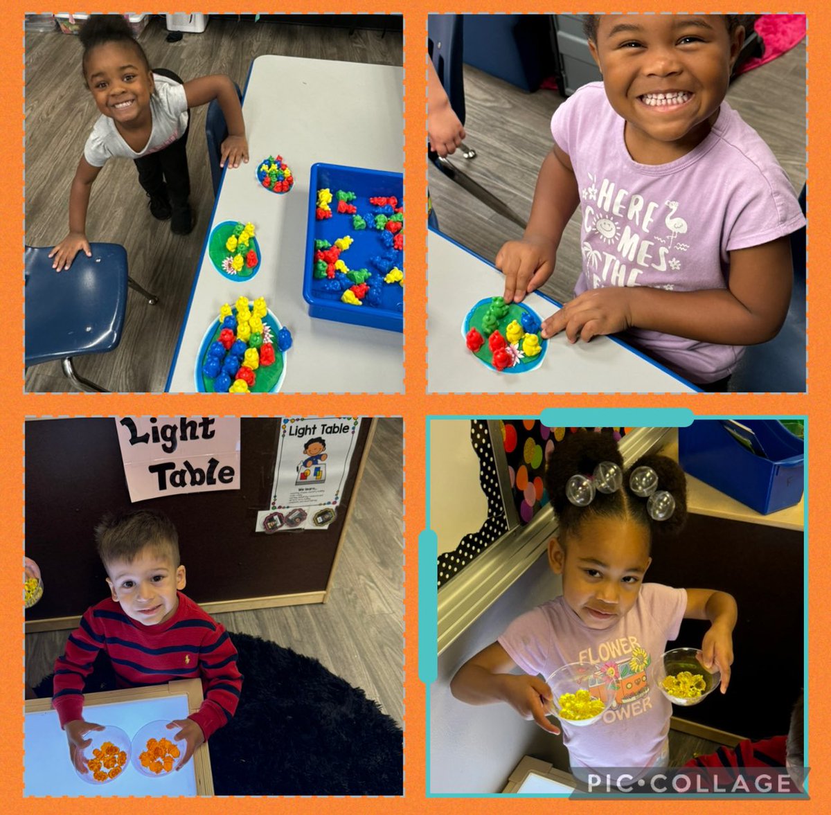 npinilla1's tweet photo. #Prek3 #RISD #Classification by Size, Color, Type: acorns/pumpkins #lighttable #FineMotor #Leaves, #Fall #Small #Medium #Big #DramaticPlay #Fastfood ✂️🍁🍂🍟🥤#WeCanDoHardThings #LoveWhatYouDo ❤️ https://t.co/eEkAhxALgC