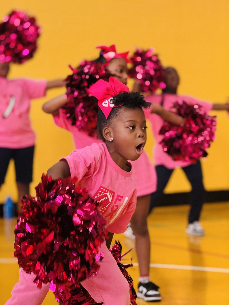 Our cheerleaders ended Breast Cancer Awareness month wearing pink during our volleyball game tonight💕

<a href="/BaltCitySchools/">Baltimore City Public Schools</a> they cheered with so much passion and pride 📣#BreastCancerAwareness

Peace, Love, &amp; LIBERTY  💛💙
