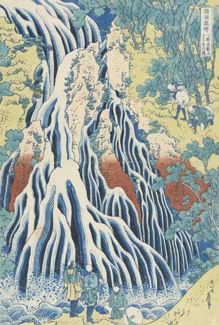 真作】//春堂/水墨山水図/横物/桐共箱付/布袋屋掛軸HJ-25 （日本