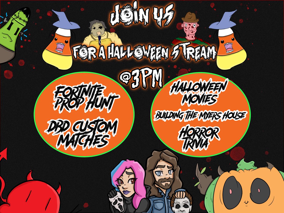 Theghostoflamln's tweet image. WHATS UP GHOST AND GOBLINS @mMadisonMadness  and I are doing a fun HALLOWEEN stream tomorrow at 3PM pst Come and join us in being spooked!!! 🎃👻🪦🐈‍⬛ #Halloween #stream #horrorstream #HorrorCommunity