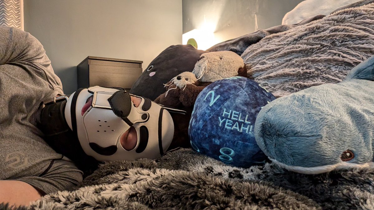 Locktober Day 32

Am pooped and ridiculously horny with no way to combat it. Hopefully blahaj doesn't eat me! 😳

#locktober #chastity