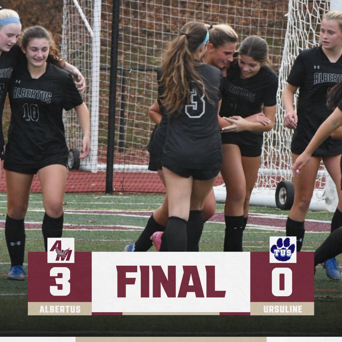 AMHS Girls Soccer (@girlssocceramhs) on Twitter photo Final Score: Albertus 3 - 0 Ursuline
Goals: Alexis Diaz, Julia Lombardo(2).
Assists: Aubrey Haesche, Katie Murphy(2).
Great job by the entire team tonight! We will play in the Class AA Section Final on Saturday against Horace Greeley!
#GoFalcons🦅 | #fAMily <a href="/lohudsports/">lohud sports</a> Final Score: Albertus 3 - 0 Ursuline
Goals: Alexis Diaz, Julia Lombardo(2).
Assists: Aubrey Haesche, Katie Murphy(2).
Great job by the entire team tonight! We will play in the Class AA Section Final on Saturday against Horace Greeley!
#GoFalcons🦅 | #fAMily <a href="/lohudsports/">lohud sports</a>