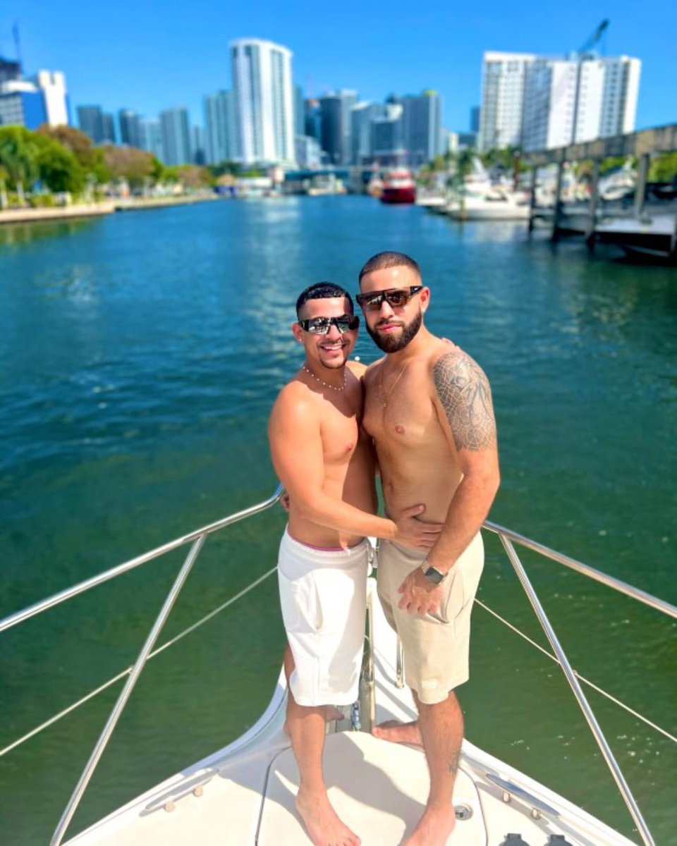 VisitMiamiLGBTQ's tweet photo. 🚤🌈 Set sail with pride! DM Charters is an LGBTQ+ owned boat &amp; yacht charter company. Feel safe, welcomed &amp; celebrated on your next adventure off the Miami shore! 🌊✨

Learn more: https://t.co/XP6FvNTvAP https://t.co/k30g655oY4
