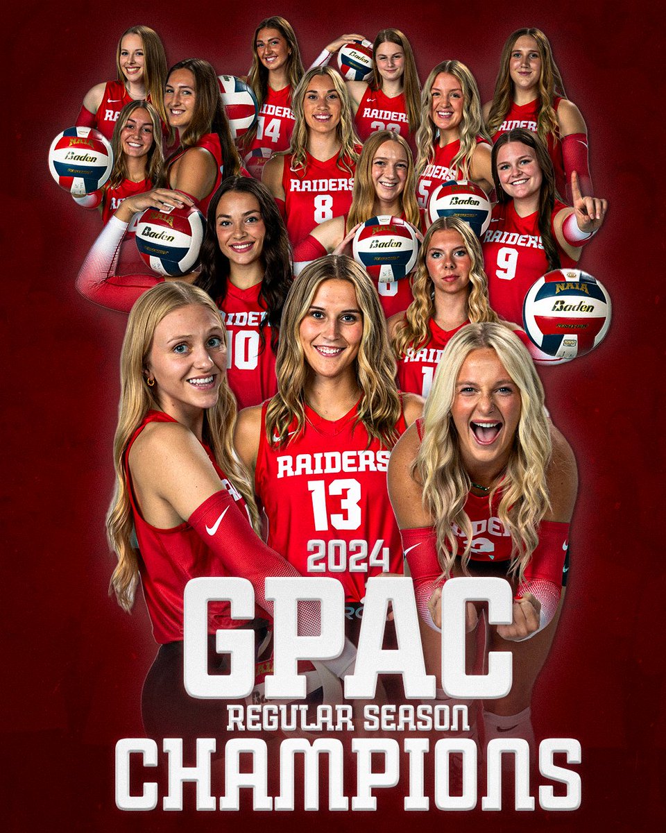 nwcraiders's tweet photo. 🏐 𝑩𝑨𝑪𝑲 𝑻𝑶 𝑩𝑨𝑪𝑲 has a nice 𝘳𝘪𝘯𝘨 to it!

Your Raiders have earned a share of the GPAC Regular Season Title!

#RaidersStandOut | @NWCVolleyball https://t.co/vFUxtinZpS