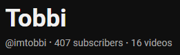 Tobbl's tweet photo. Thank you guys for 400 subscribers🫶 https://t.co/OXzRI7Oewp