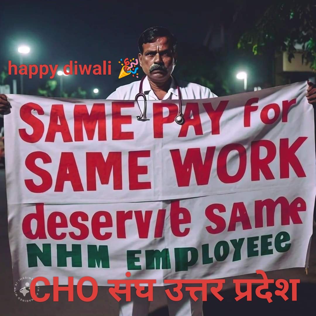 Happy diwali to all 
#No_bonus 
#No_da 
#no_महंगाई_भत्ता 
#CHOs_torture 
#salary_discrimenation 
#एक_केडर_एक_पे_भी_नही
#राष्ट_सेवा_को_समर्पित_जीवन 
#No_vaccent_tramsfer 
#No_gratuty 
इन्हीं मंगल कामनाएं के साथ आपके साहस को सलाम है #UPCHO
<a href="/brajeshpathakup/">Brajesh Pathak</a> <a href="/nhm_up/">NHM UP</a> <a href="/myogiadityanath/">Yogi Adityanath</a>