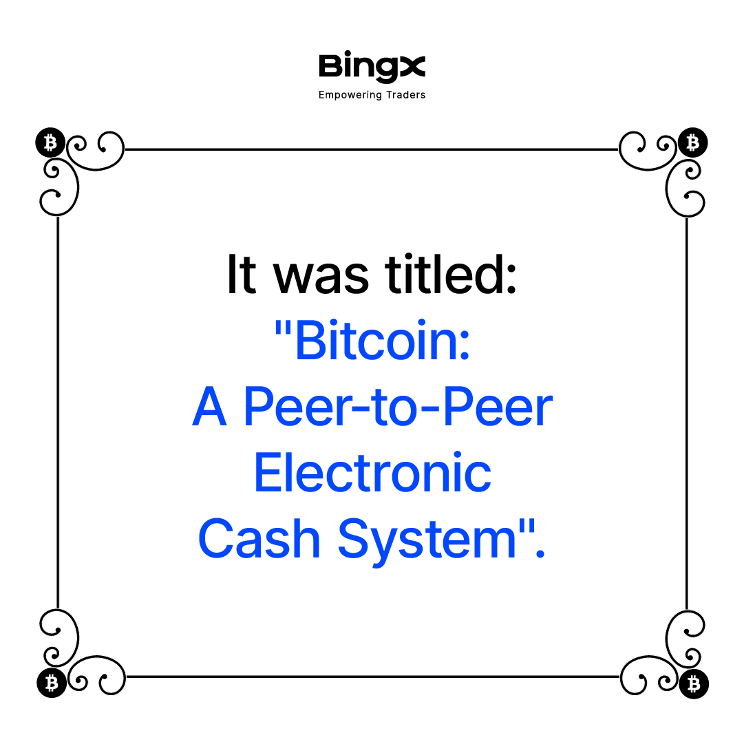BingXOfficial's tweet photo. The spark that set finance on fire 🔥 Happy #Bitcoin Whitepaper Day! https://t.co/kLaWWOLHeh