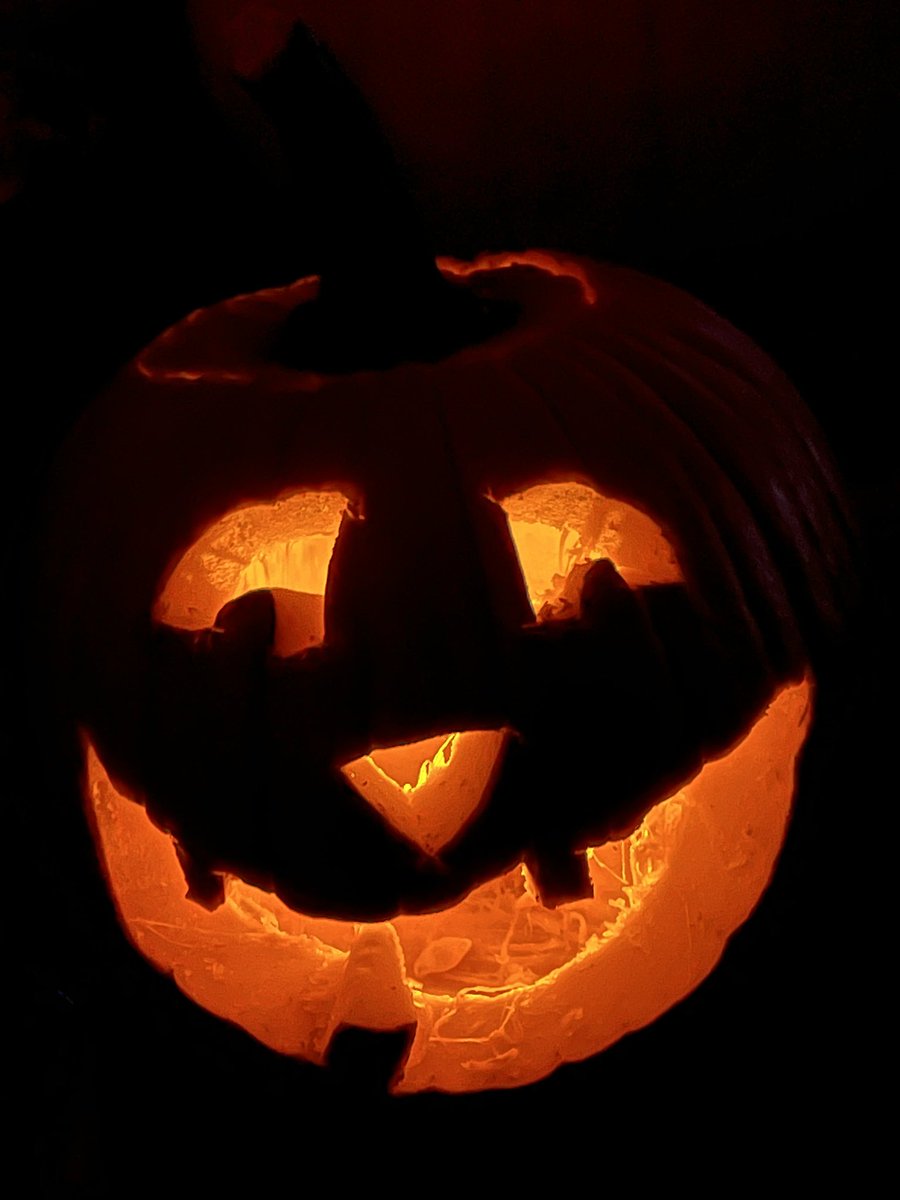 The Jack O’Lanterns are carved, the yard is full of ghosts, skeletons &amp; spiders, there are 164 candy cups for kids &amp; 63 candy cups for teens ready to go! Tomorrow we add animatronics, a fog machine &amp; a projection screen. We can’t wait for the trick-or-treaters to arrive! 👻🎃