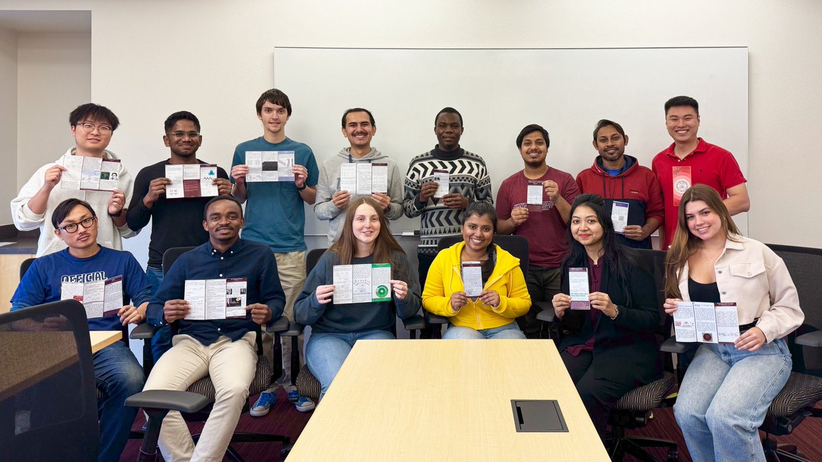Yuanning Feng (@yuanningfeng) on Twitter photo This year, my Advance Organic Chemistry course has more (13) PhD students with diverse background from various departments (<a href="/OUChemBiochem/">OUChemBiochem</a> <a href="/OU_CBME/">Oklahoma ChE</a>). They discussed their pocket posters on different topics and gave feedbacks (peer-reviewing) instead of having the mid-term exam. This year, my Advance Organic Chemistry course has more (13) PhD students with diverse background from various departments (<a href="/OUChemBiochem/">OUChemBiochem</a> <a href="/OU_CBME/">Oklahoma ChE</a>). They discussed their pocket posters on different topics and gave feedbacks (peer-reviewing) instead of having the mid-term exam.
