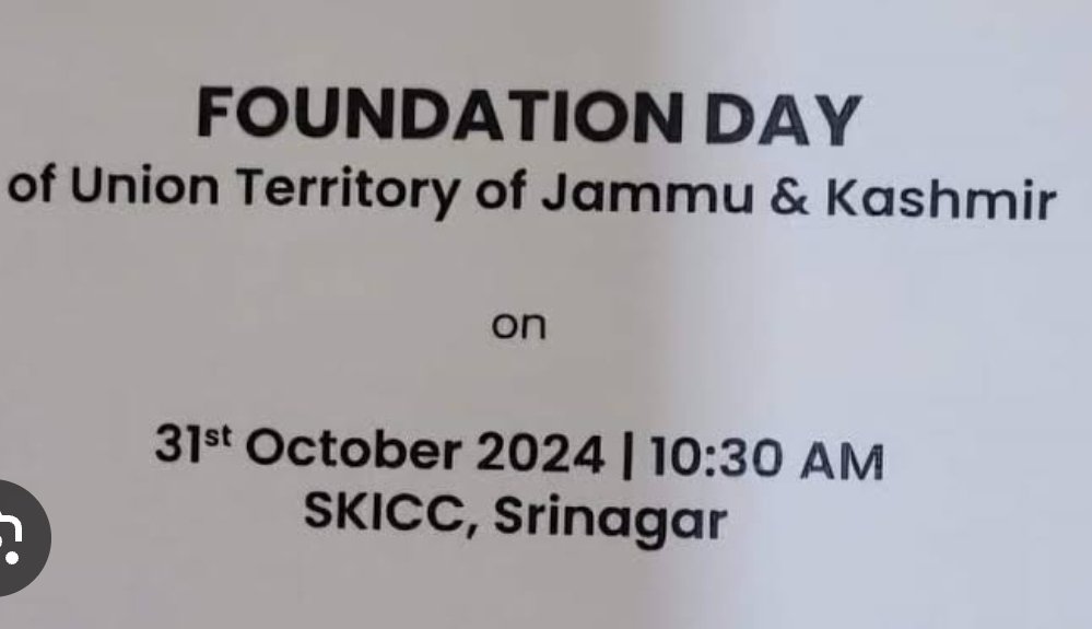 Satish638529's tweet photo. Join us in celebrating UT Day in Jammu and Kashmir, commemorating five years of change and development since the abrogation of Article 370. A new chapter begins! #JammuAndKashmir #Celebration #UTFoundationDay https://t.co/lqVPeKD5Vf